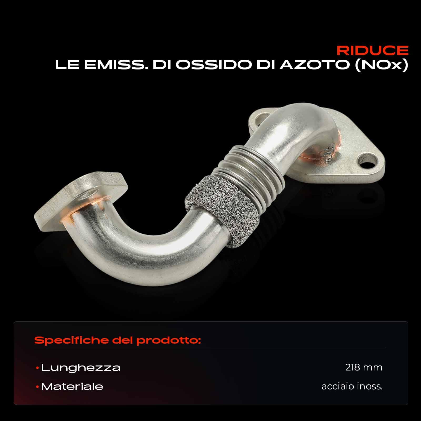 Frankberg Tubazione Valvola AGR Compatibile con Golf IV 1J1 P.a.s.s.a.t 3C2 O.c.t.a.v.i.a I 1U2 A3 8L1 T.o.u.r.a.n 1T1 1T2 J.e.t.t.a III 1K2 Replace# 038131521CC