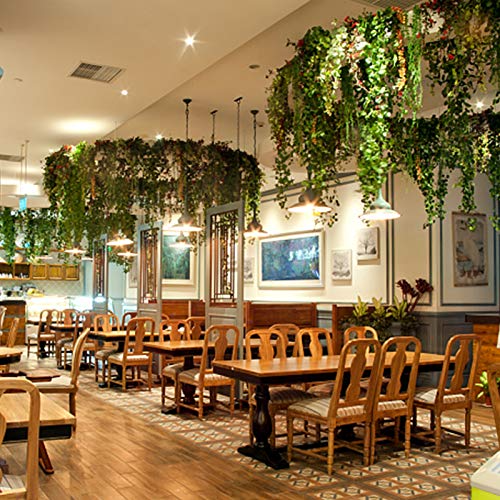 Eladeco 94 Ft 12 Pack Artificial Ivy Garland Vine,Plastic Ivy Vines Fake Ivy Garland For Wedding Party Decoration Garden Wall Greenery Decoration #TOP6