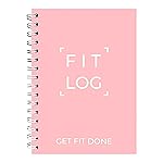 Fitness Journal & Workout Planner - Designed by Experts Gym Notebook, Workout Tracker, Exercise Log Book for Men Women - Crystal Rose