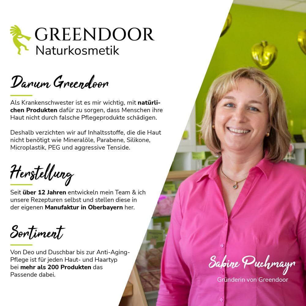 GREENDOOR Naturkosmetik Anti Aging Sparset, Hyaluron-Creme + Augenbalsam intense + Bio Moringaöl, spendet natürliche Feuchtigkeit, hilft Falten vorzubeugen