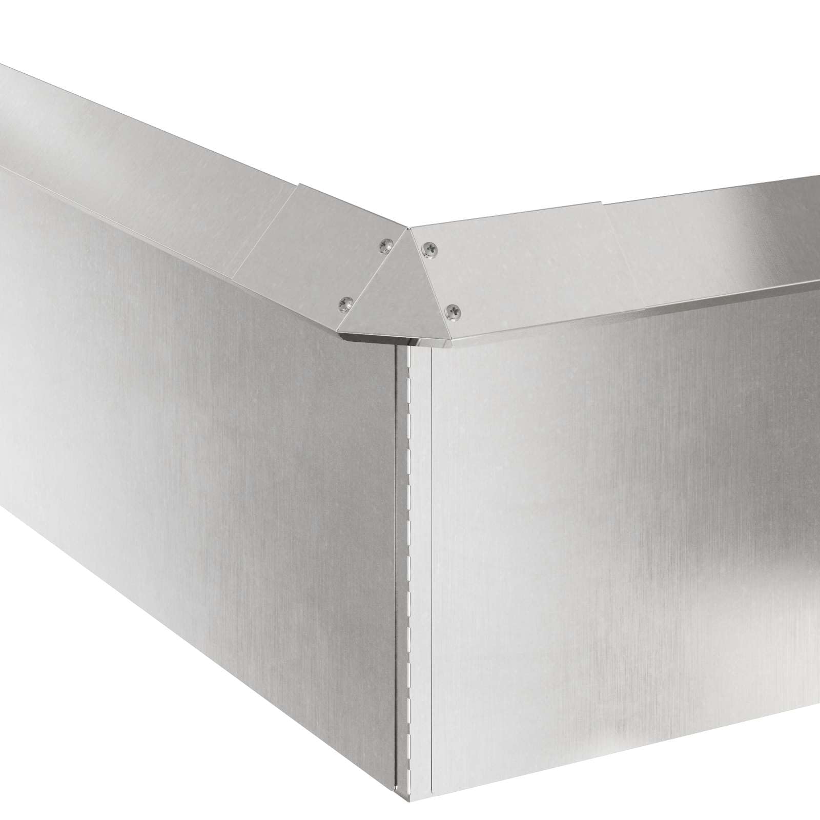 vidaXL Schneckenzauns 20 pcs Silber Edelstahl, Moderner Gartenzaun, robuster Außenbereich, Metallrand, einfaches Design, effektiver Schutz