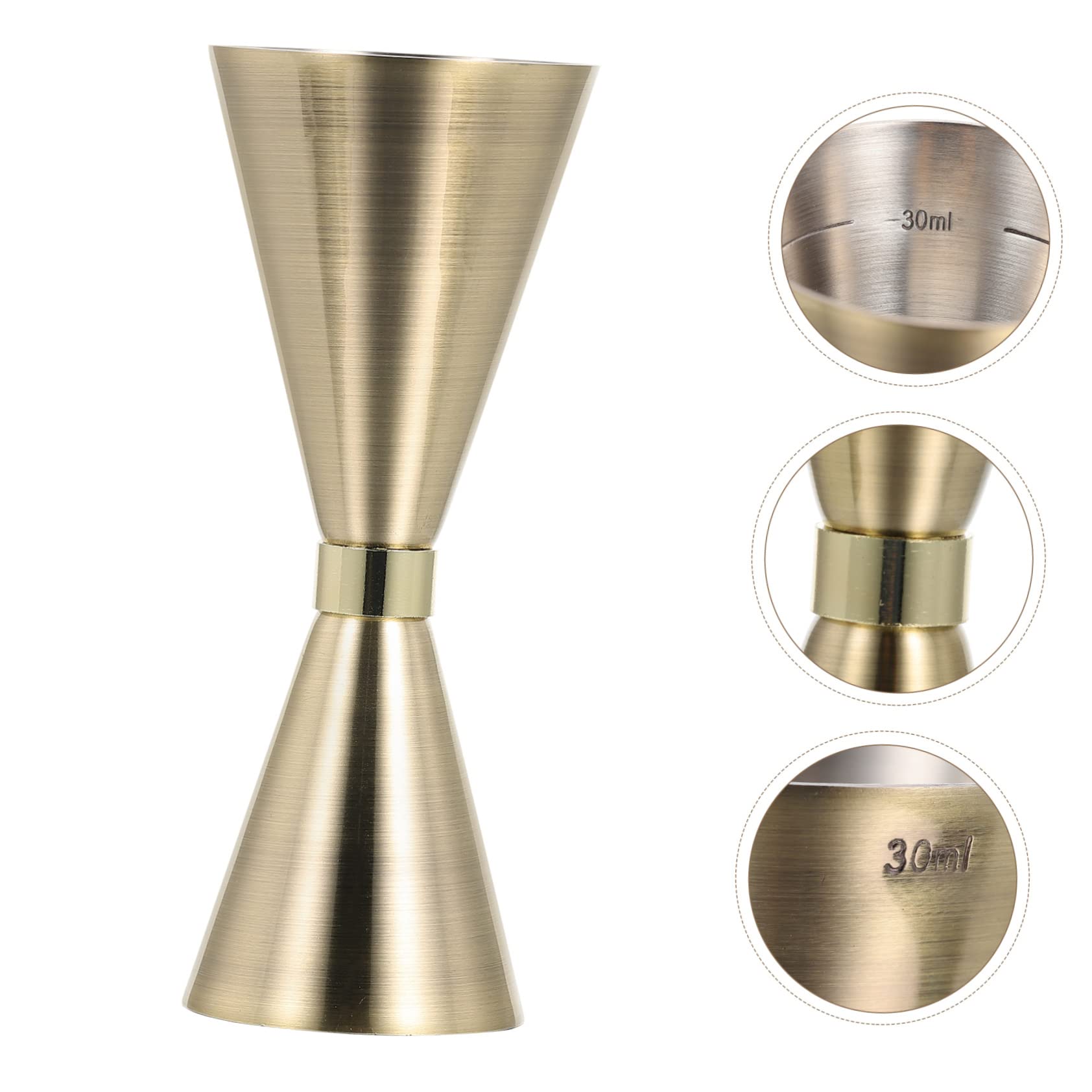 ABOOFAN 2 Pz Misuratore di Vino Bicchierino Graduato Agitatori per Cocktail per Bevande Misurini in Metallo Formine per Biscotti Calice di Vino Bere Misurino Acciaio Inossidabile Coppa Oz