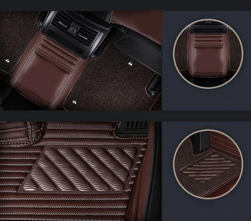 Tapis de sol voiture Mercedes EQE SUV en cuir double couche premium sur mesure