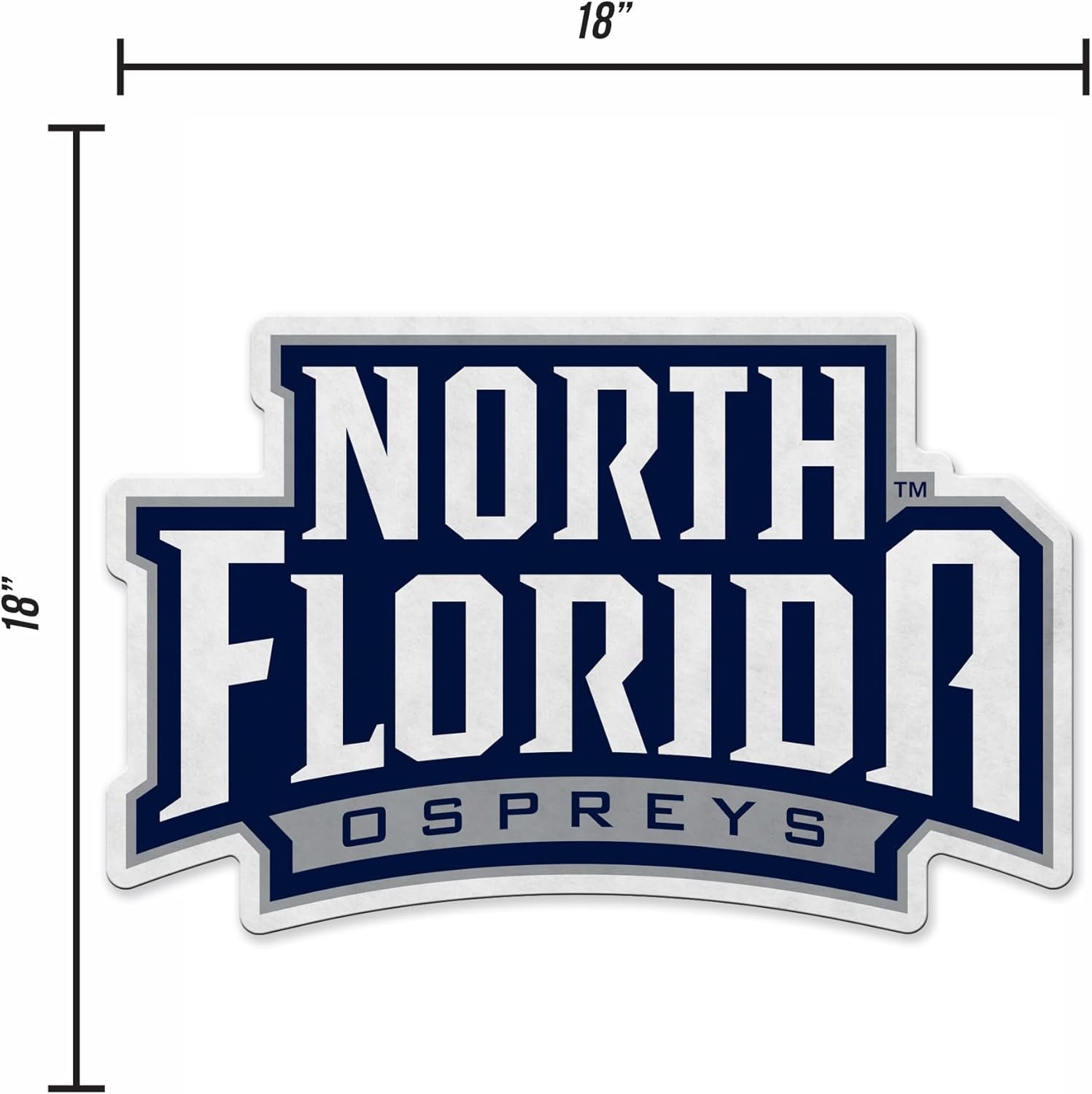 Rico Industries NCAA North Florida Ospreys Shape Cut Pennant - Home and Living Room Décor - Soft Felt EZ to Hang - Image 4
