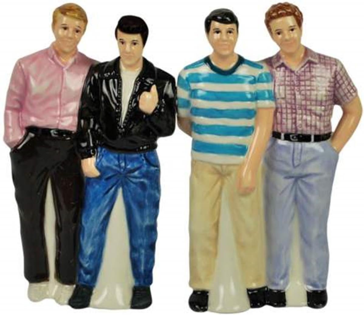 Westland Giftware Happy Days Magnetic Gang Salt and Pepper Shaker Set, 4-1/2-Inch