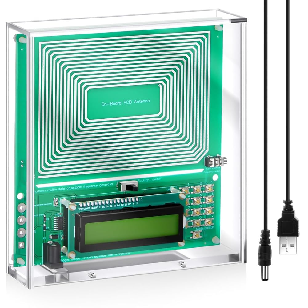 Jrifedptry 0.01-30000Hz Adjustable Sine Wave Resonance Generator Ultra Low Frequency Generator Resonator Sound Frequency Machine
