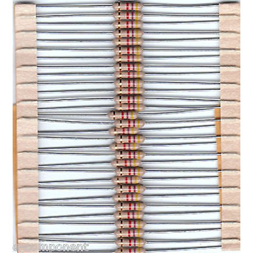 RESISTENZE 820 ohm (820R) 1/2W 500mW 5% - 25 Pezzi...