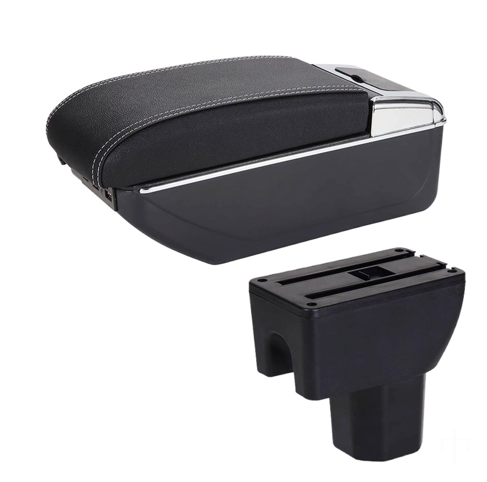 GTDTKGANAK Storage Box For Suzuki For Splash PU Leather Armrest Storage For Box(B3 7usb)
