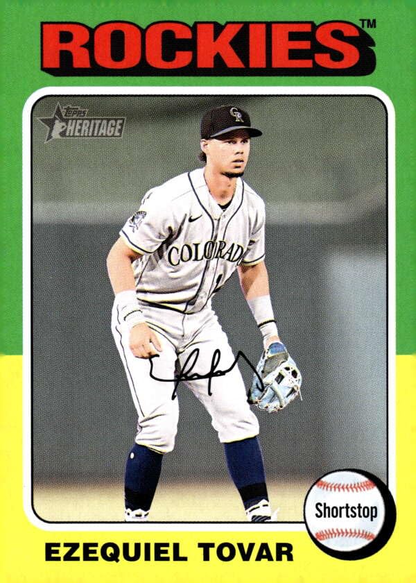 Amazon.com: 2024 Topps Heritage Baseball #328 Ezequiel Tovar