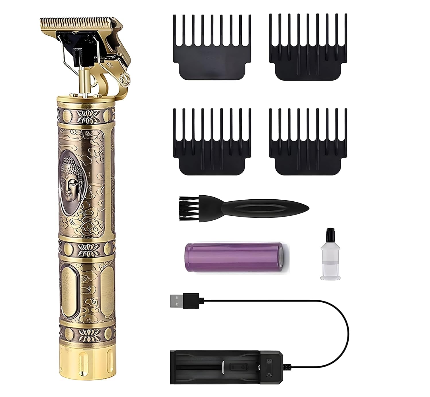 Professional Hair Clipper – Cordless Hair Clippers for Barbers, Salon Use, and Home Grooming, Heavy-Duty Hair Cutting Machine with Adjustable Blades and Precision Trimmer-picture-14