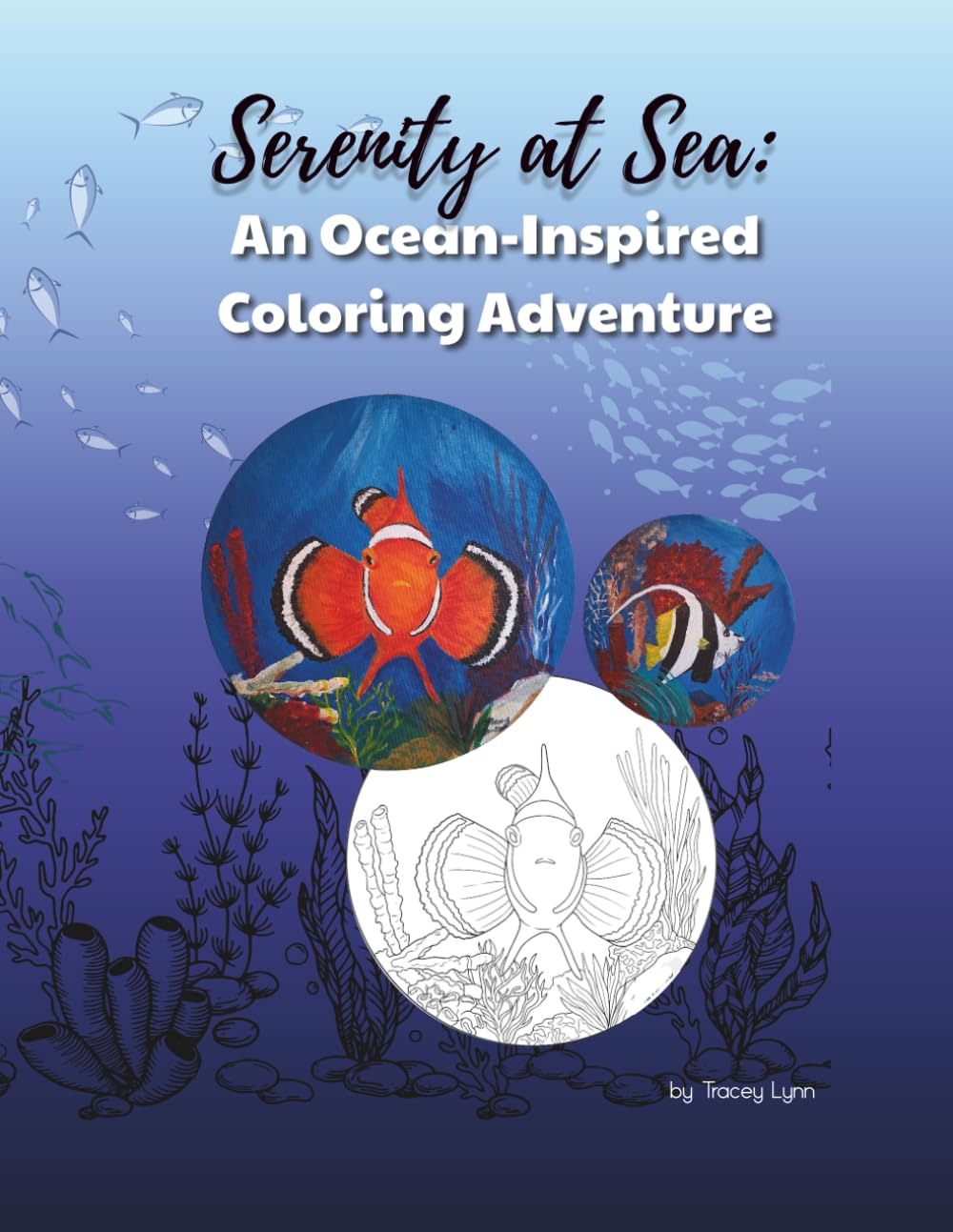 Serenity at Sea: An Ocean inspired coloring adventure