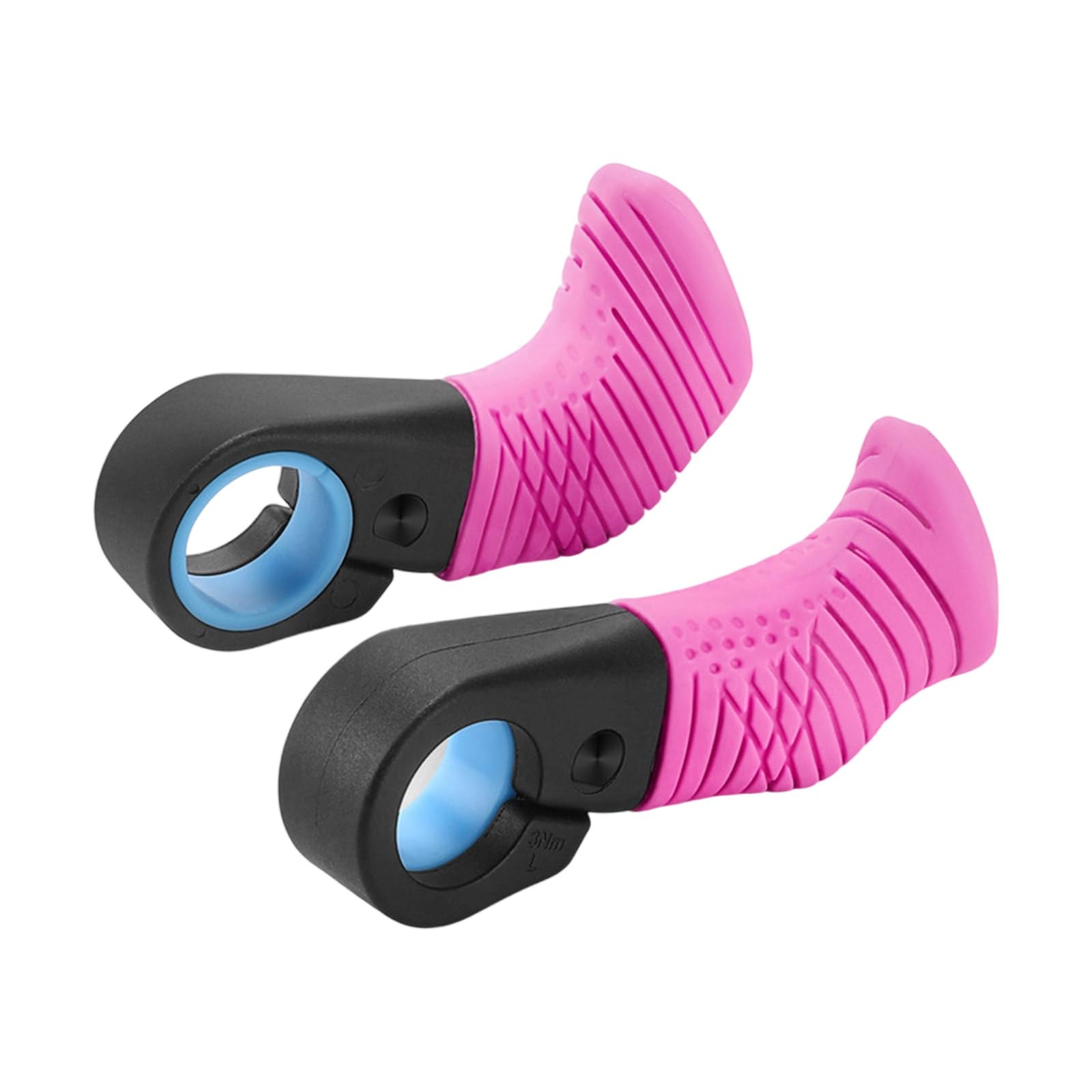 Buxuaaaa Shocked Absorbing Bicycles Thumb Grips Durability Mountain Bike Handlebars End Grips for Long Cycling Easyly Install Bike Accessory