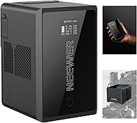 Vista 10 de Bateria V Mount Neewer PS099E con cable tipo C, 6800mAh 99Wh 14.5V Mini V Lock con pantalla OLED, carga rápida 65W PD USB C, D Tap/BP/USB A/DC