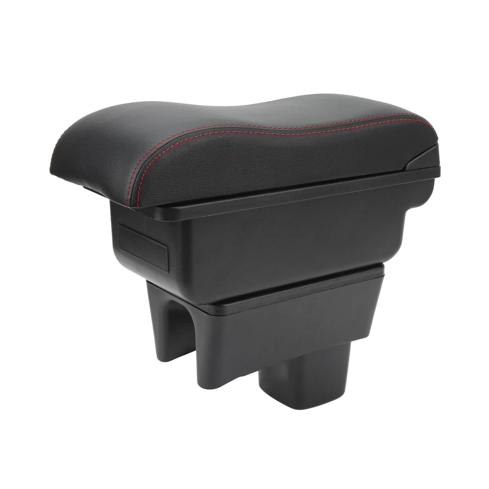 For Suzuki For Swift 2005-2021 Car Console Armrest Box With Large Capacity Smooth Touch Black Surface Red Line Car Centre Console Armrest Box