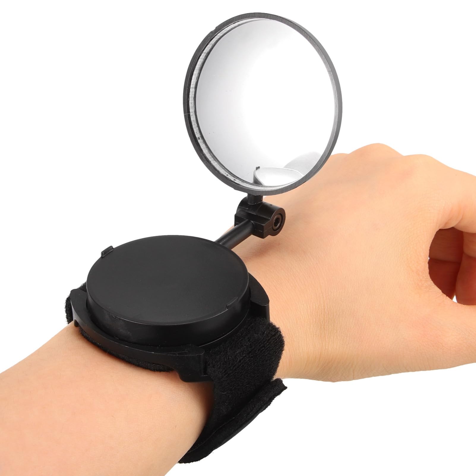 Toddmomy Adjustable 360 Bike Wristband Rear View Mirror Lightweight Cycling Mirror for Mountain and Road Bikes with Rotatable Arm Wrist Design