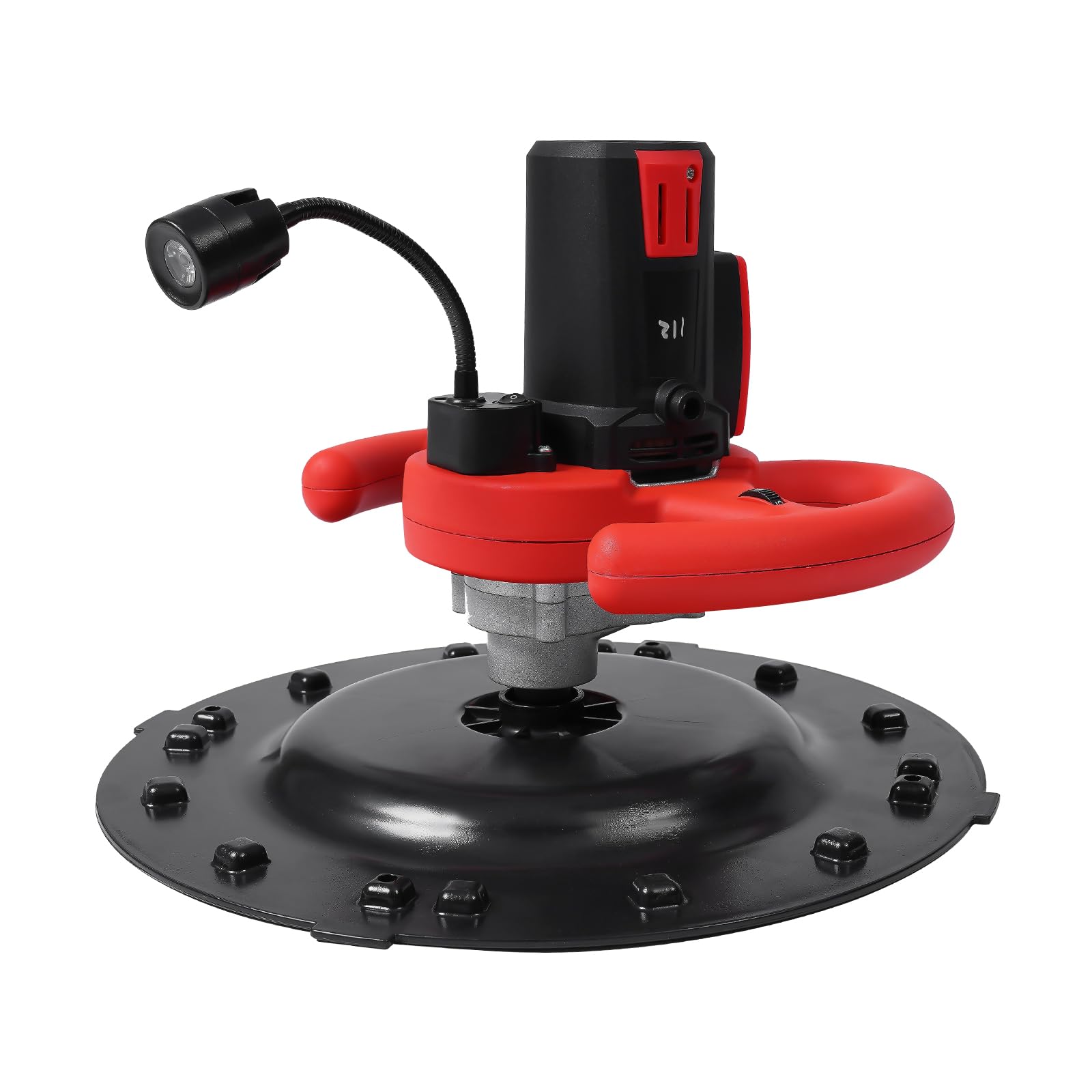 BANLICALI 15 Inch Drywall Sander 1680W Electric Drywall Sander with 2 Carbon Brushes, 0-280RPM(6 Gears) Wall Sander Wall Smoothing Machine for Smoothing and Polishing Walls Floors Red+Black 110V