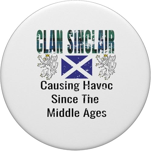 Miniatura 3 de Clan Sinclair Tartan Scottish Family Name Scotland Pride PopSockets Standard PopGrip