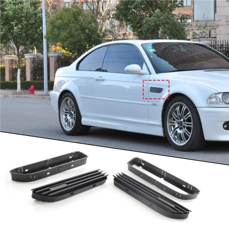 Grille de ventilation garde-boue latéral aileron pour Bmw série 3 E46 2001-2006
