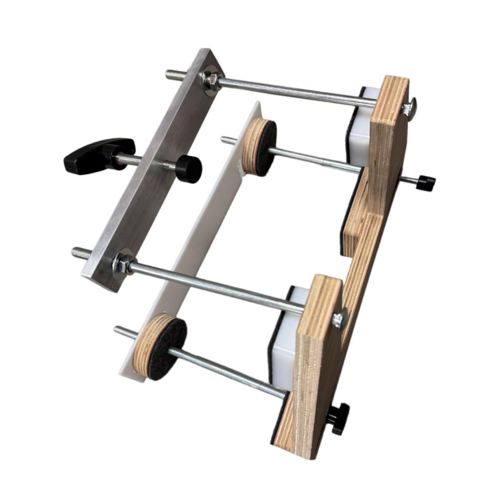 Gato Industrial Herramienta Ajuste Mástil Guitarra Base Estable Varillas Roscadas Protección Metal Adecuado para Talleres Estudio