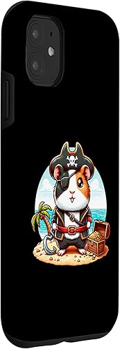 Vista 12 de iPhone 12 mini Pirate Guinea Pig Treasure Island Adventurer Case