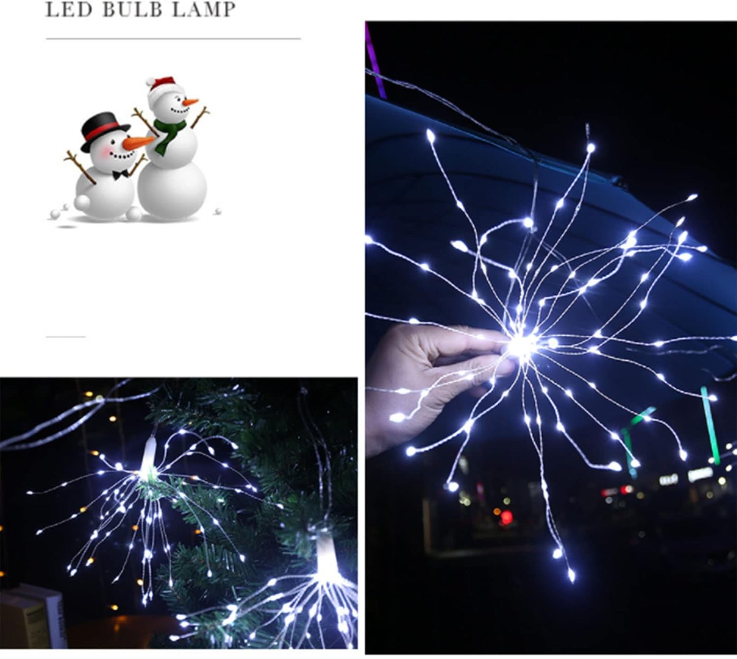 在庫あり 即納 防水スターバーストライト 装飾用花火ライトフックデザイン 1 Lcoo Edu In