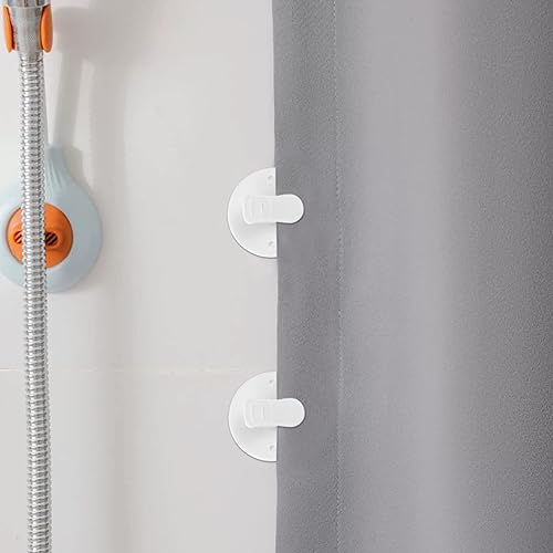 Miniatura 6 de 10 clips de cortina de ducha autoadhesivos, clips de cortina de ducha resistentes al viento, clips de protección, clips de abrazadera, clip de peso