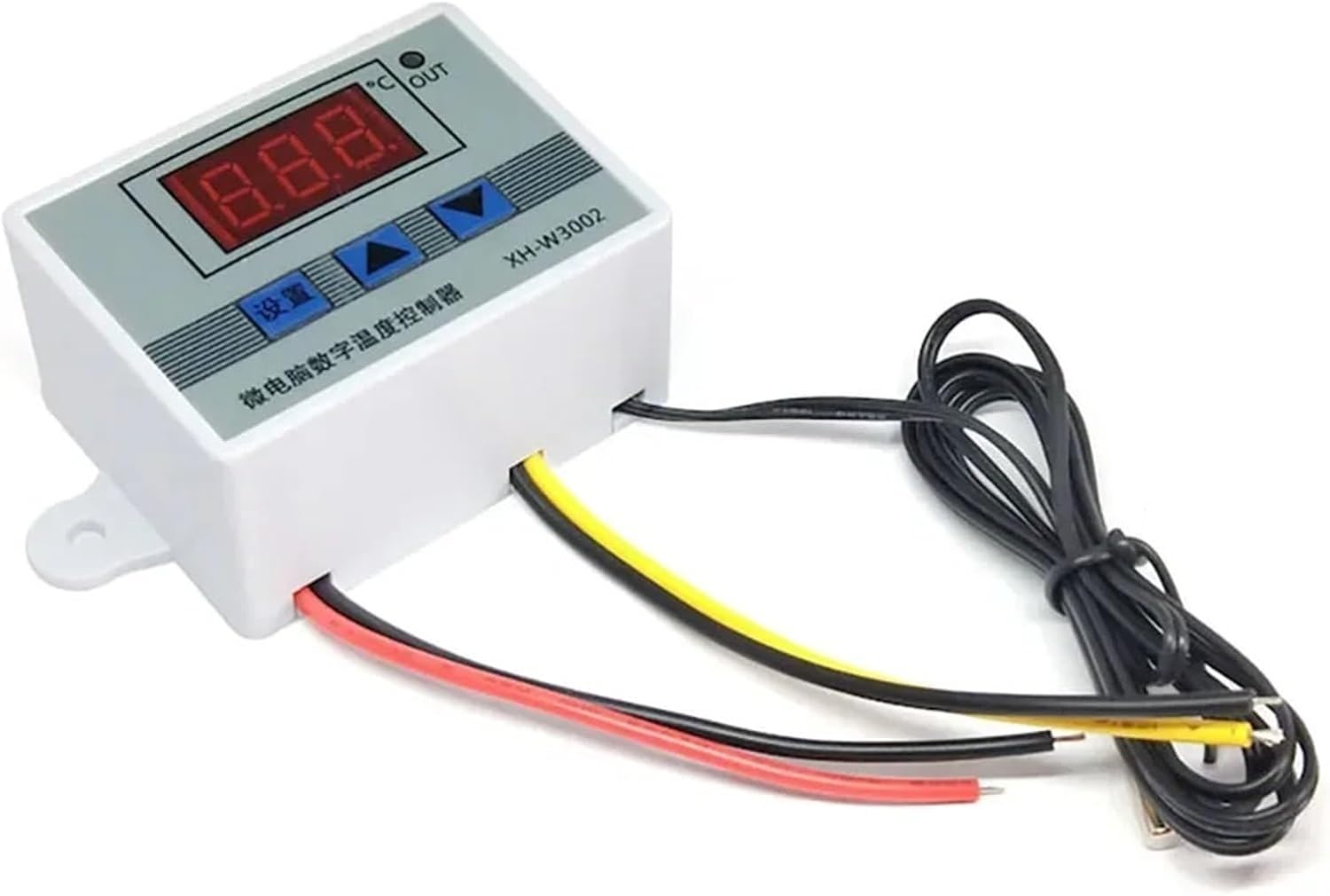 XH-W3002 Temperature Controller 220V /12V Digital LED 10A Thermostat Control Switch Probe with Waterproof Sensor W3002(DC 12V)