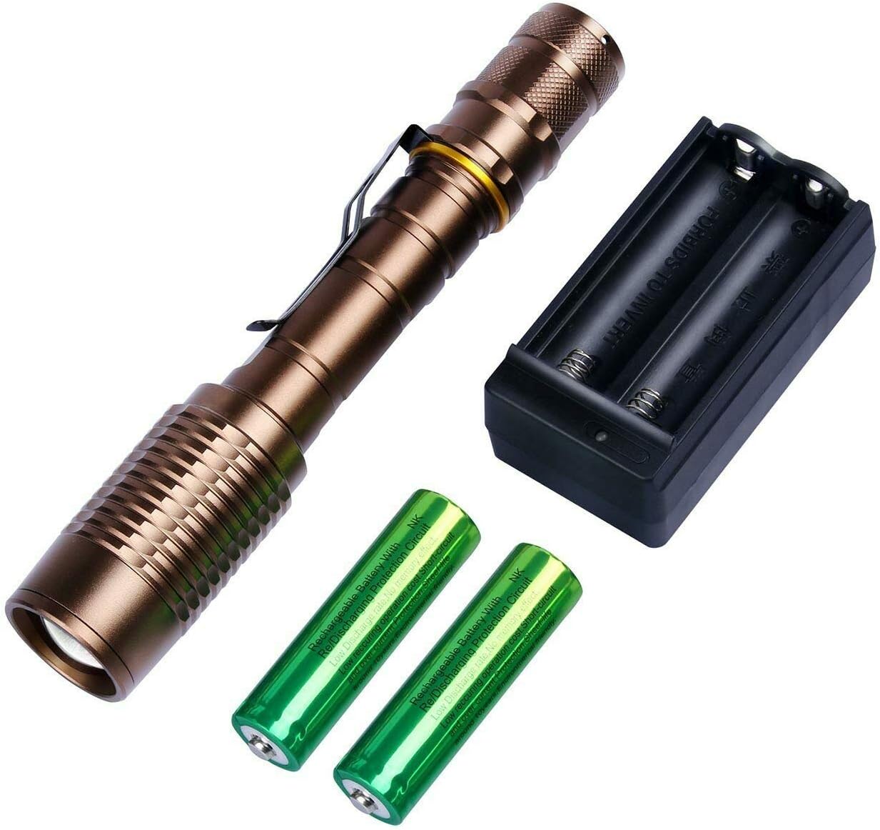 Skywolfeye Tactical Flashlight Camping Battery Image