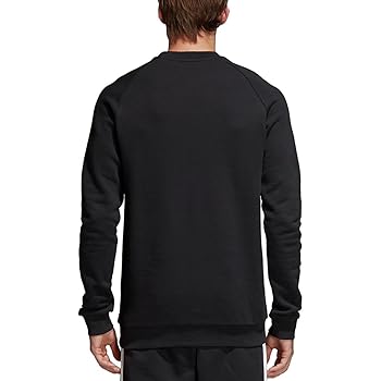 adidas Originals Men's Trefoil Essentials Crew Neck, Black