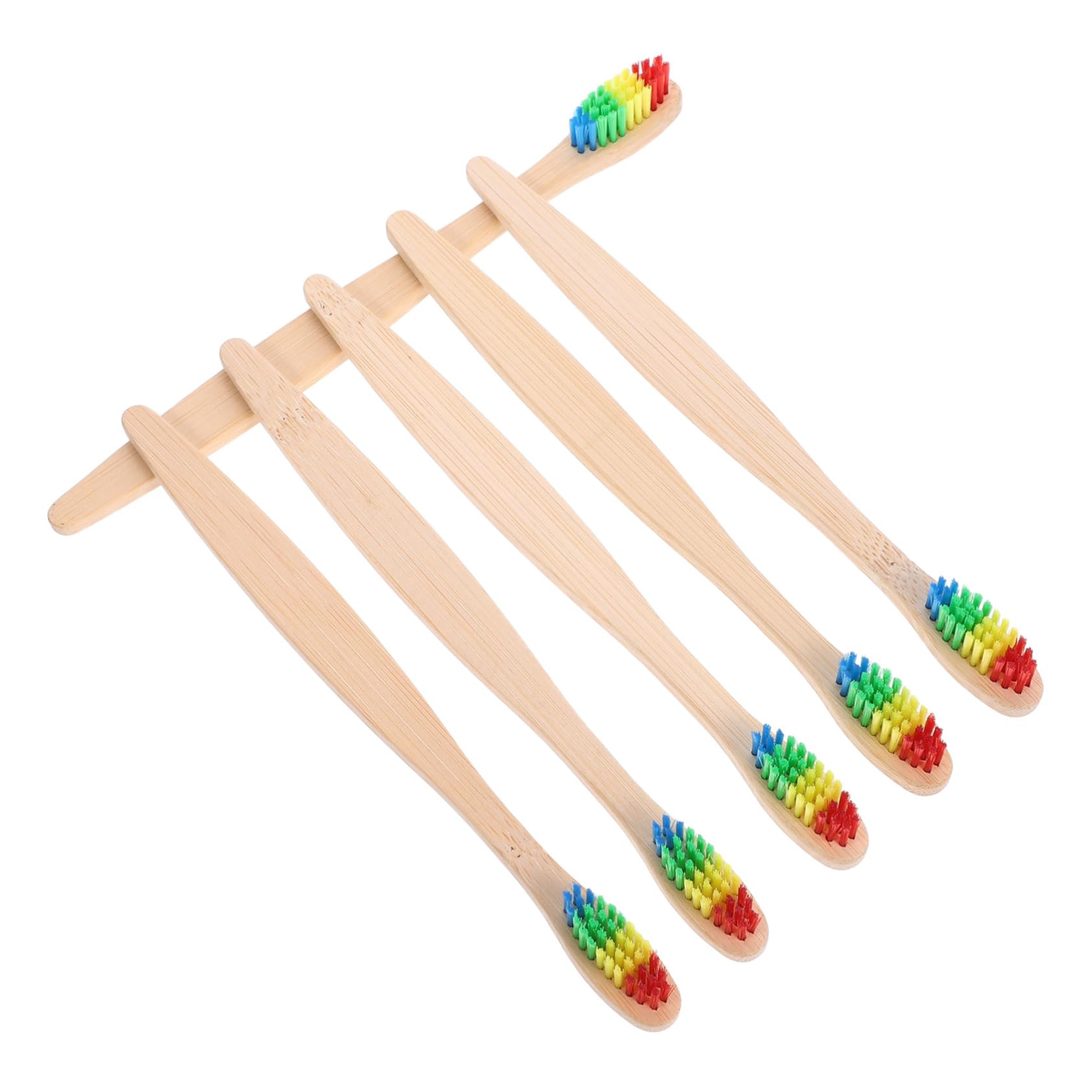 Didiseaon 5 Set Spazzolino Da Denti in Carbone Di Bambù Mini Maneggiare Lo Spazzolino Da Denti Kit Spazzolino Viaggio Spazzolino Denti Setole Morbide Viaggio Spazzolino Da Denti 6 Pezzi * 5