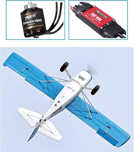 Miniatura 6 de ZRYYWAN Wingspan 3541-KV1050 - Máquina de deslizamiento de ala fija con control remoto eléctrico 3541-KV1050 con luz LED modelo RC