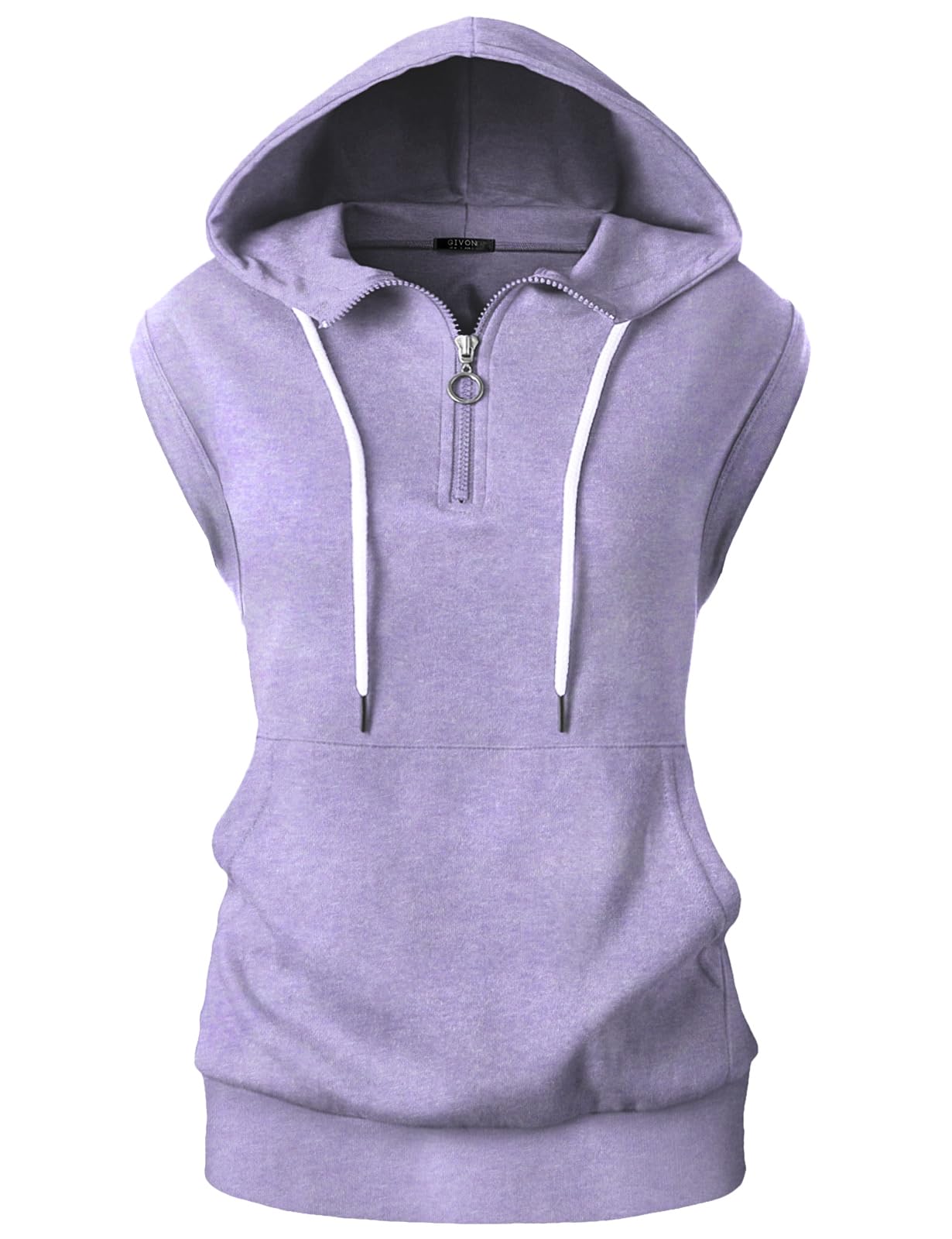 GIVON Bluza z kapturem Kobiety Givon Casual Comfort Short-sleeve Zip Hoodie