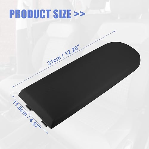 Miniatura 4 de X AUTOHAUX Tapa de consola central de automóvil, funda para reposabrazos de caja de asiento, panel con pestillo de repuesto para Volkswagen Jetta