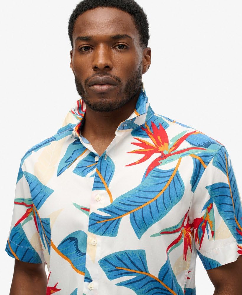 Superdry Herren Hawaiian Shirt R1 - S/S Hemd (M) (1er Pack)
