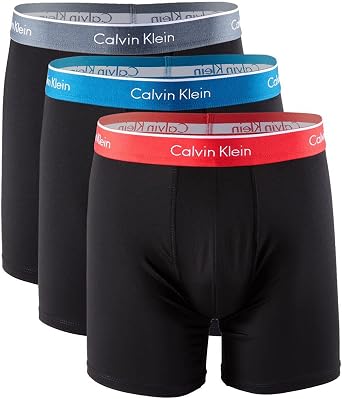 Calvin Klein Men`s Microfiber Stretch Boxer Briefs 3 Pack