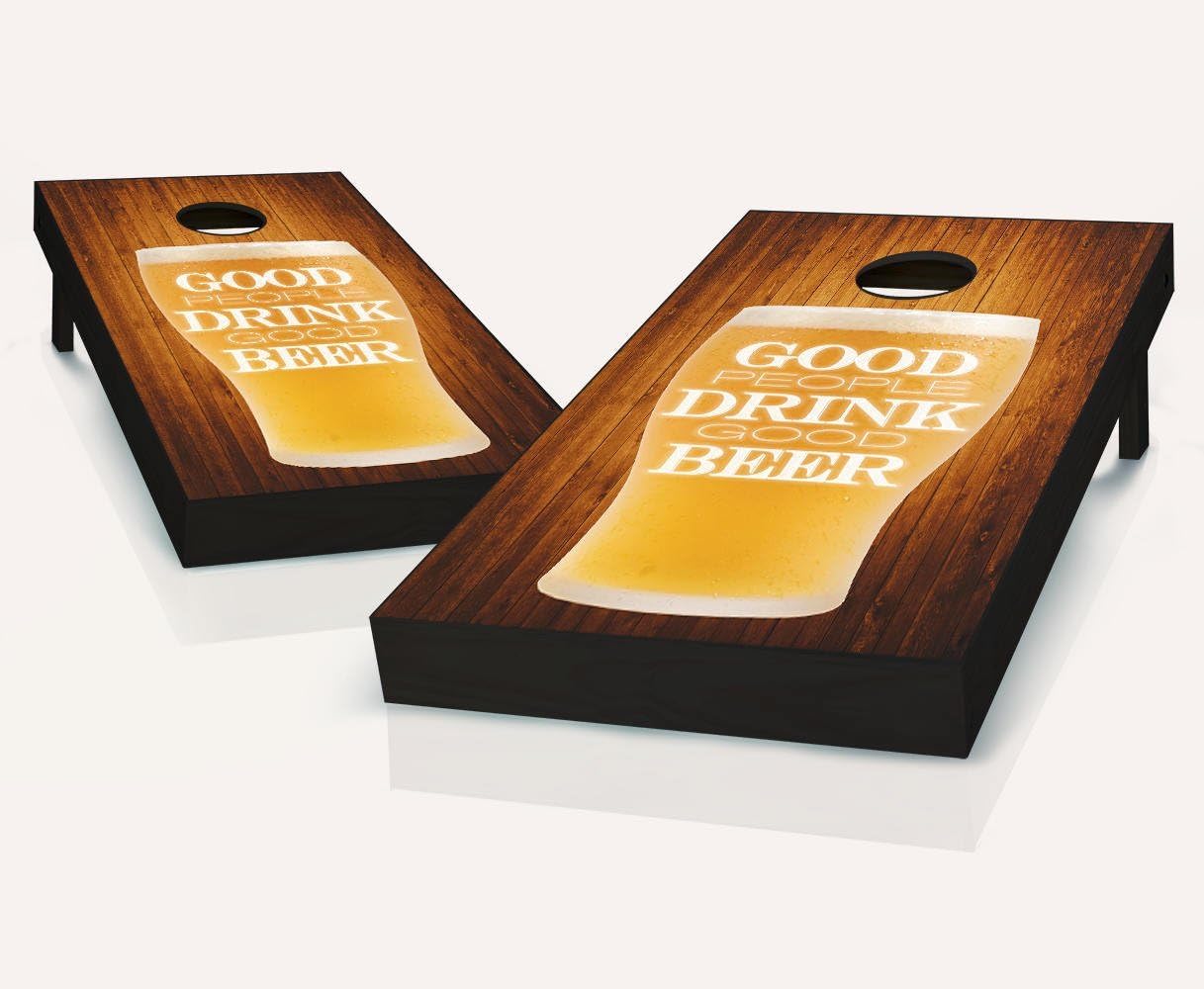 Cornhole Boards Regulation Size Game Set Baggo Bean Bag Toss + 8 ACA Regulation Bags