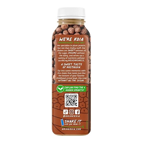 Vista 45 de Koia Proteína - Batido de proteínas vegetales listo para beber (12 onzas) - Vainilla - Sin lácteos, sin gluten, sin soja, sin OMG, Kosher, vegano