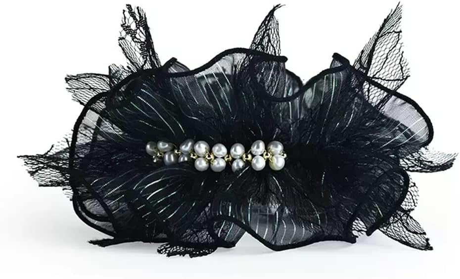Pearl Net Yarn Tie Hair Circle Bun Decoration Headflower Minority Up-do