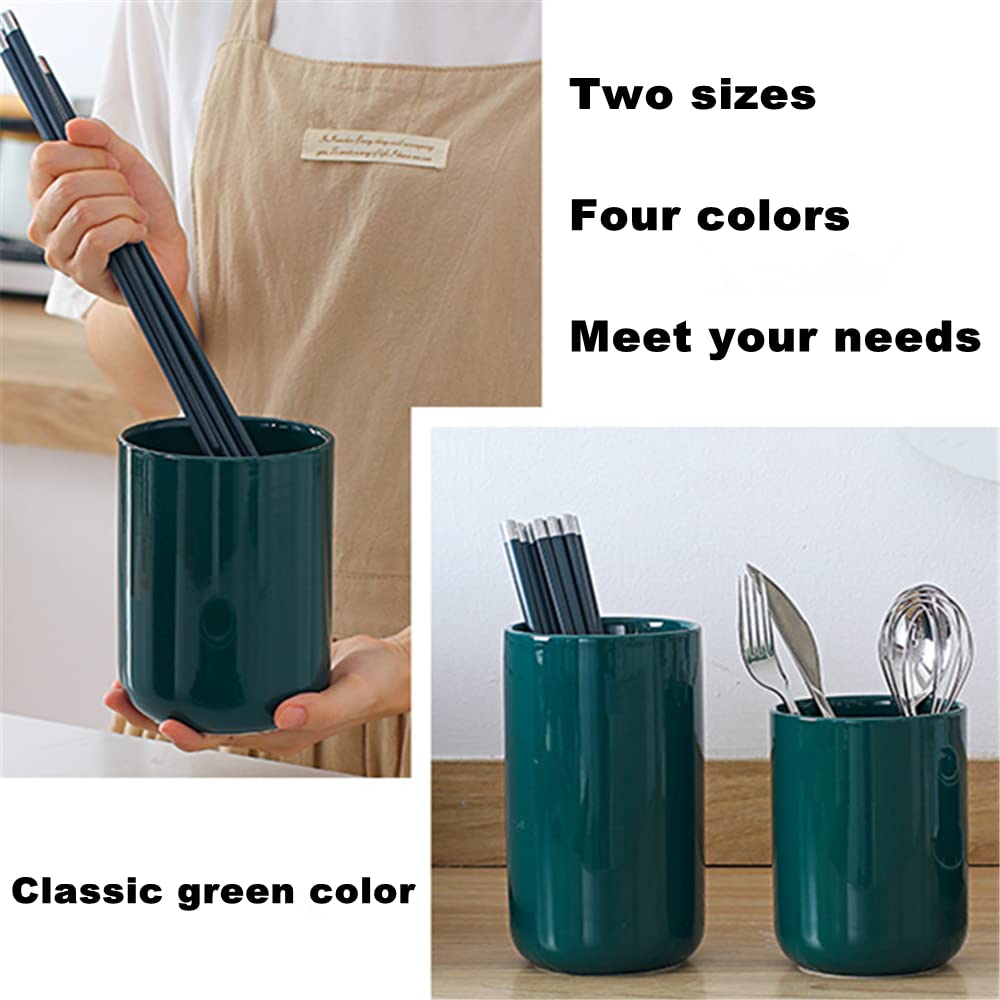 Organizer Porta Mestoli Ceramica, Portautensili da Cucina Moderno, Organizer Cucina Posate Perfetto Per Utensili da Cucina, 10.1 x 17.6 cm