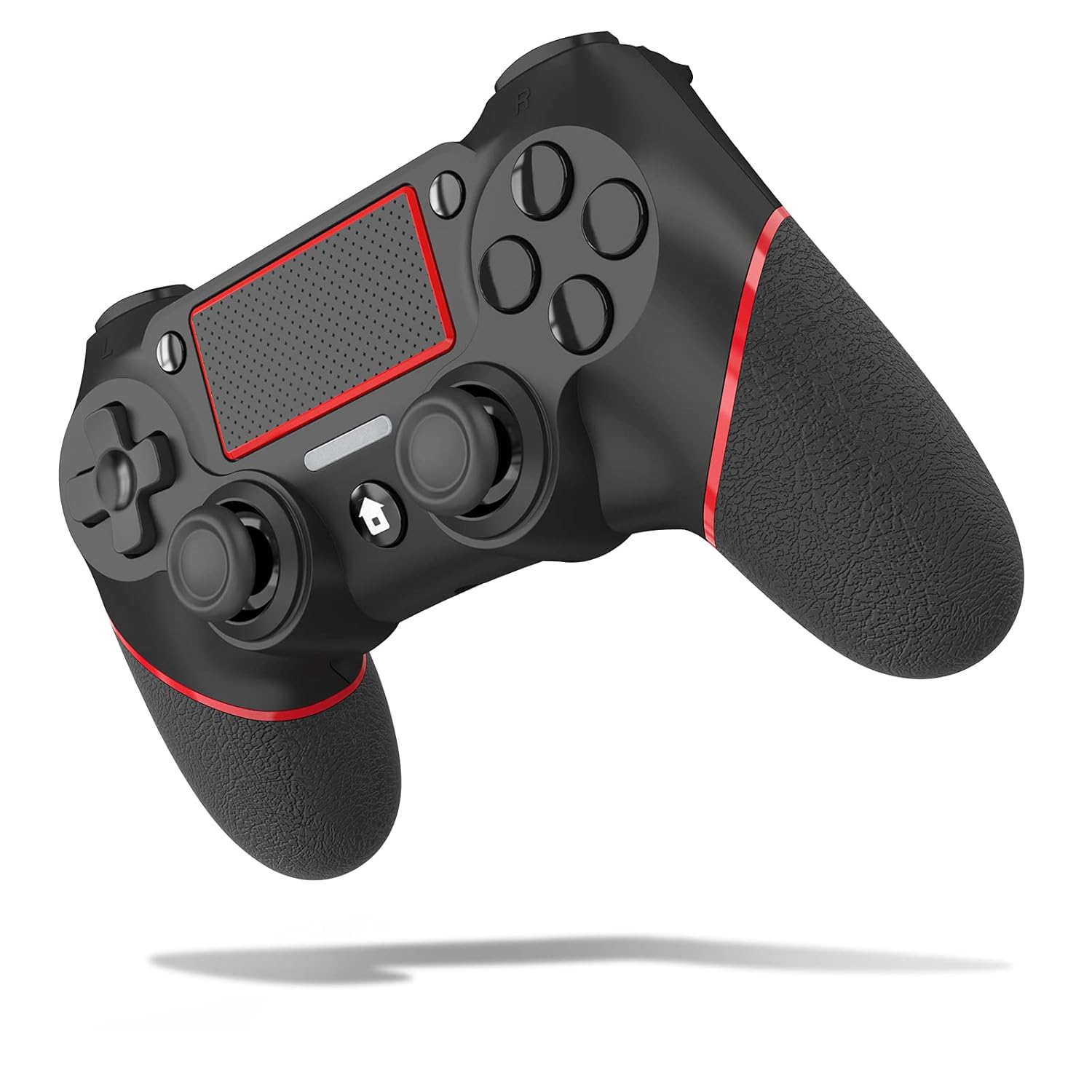 CZN Replacement for PS4 Controller, with Dual Vibration, Motion Control, 6-Axis Motion Sensor, Compatible with PS4/Pro/Slim/PC - Red
