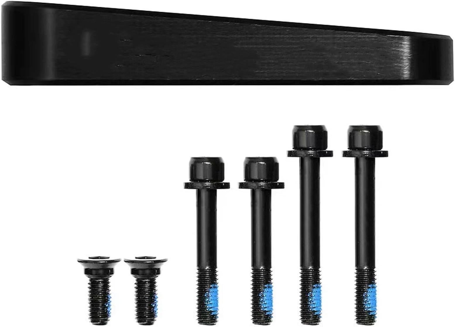 1 Set Flat Mount Disc Brake Adapter, 140mm/160mm Front Bicycle Flat Caliper with 6 Pcs Screws Bicycle Accessory for Bike