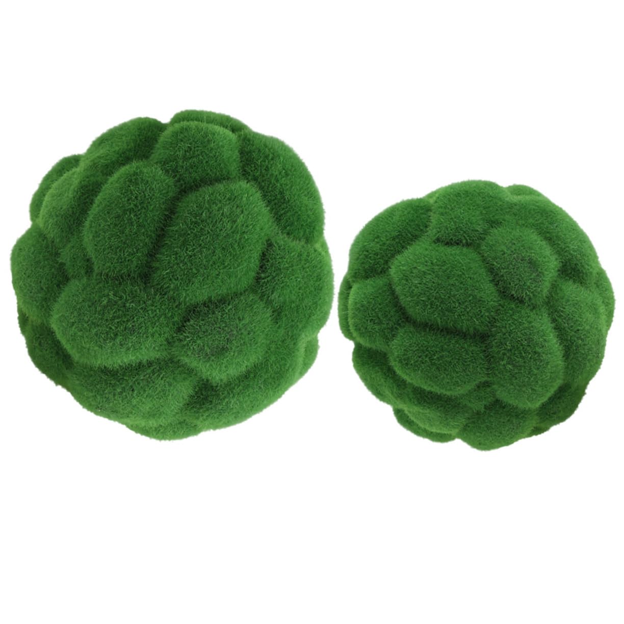 2 bolas de musgo artificial PRETYZOOM para centros de mesa de comedor y decoracion de jardin