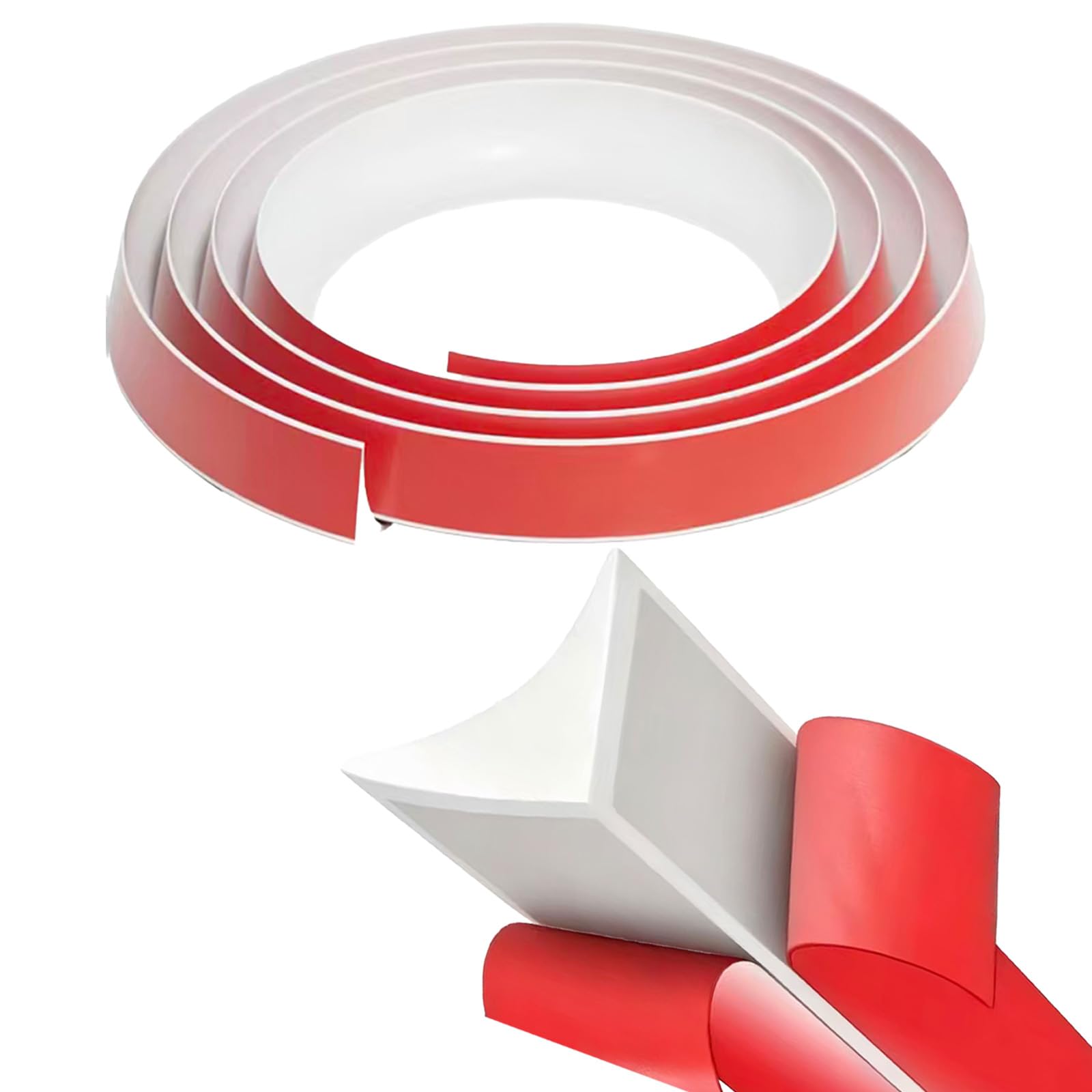 10m Silicone Skirting Board Caulk Strip, Quadrant Trim Coving for Ceilings