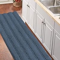 Vista 133 de Turquoize Alfombras de Baño Chenille Peludas Alfombra de Baño Antideslizante Gruesas Alfombras de Baño Peludas para Baño Chenille Juego de Alfombra