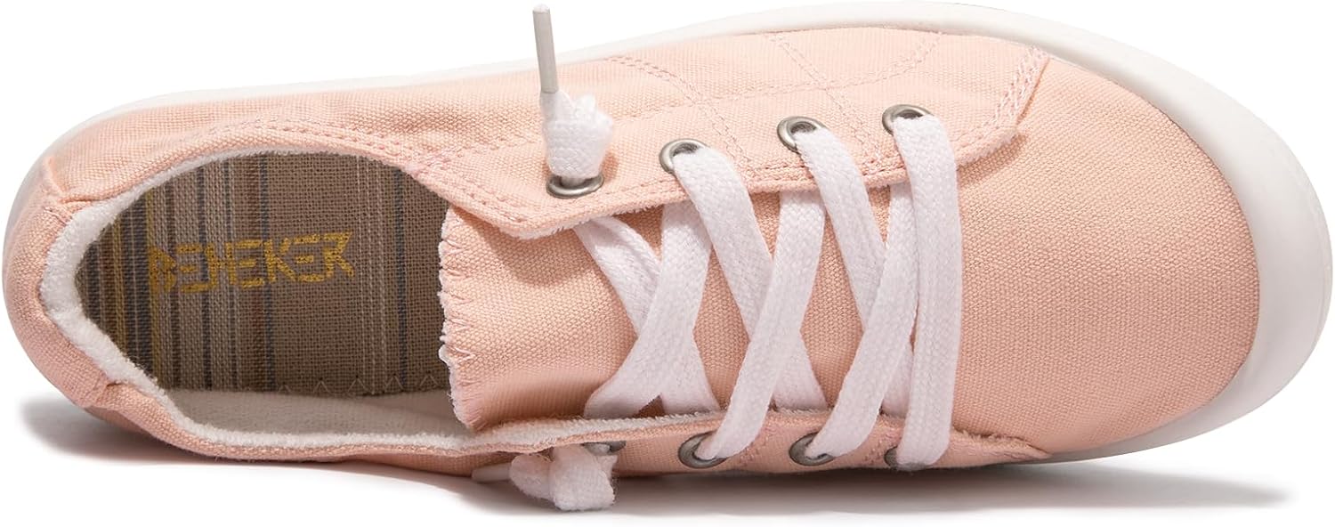 Women's Slip On Canvas Sneaker Low Top Casual Walking Shoes Classic Comfort Flat Fashion Sneakers - Image 4