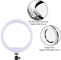 Vista 3 de Selfie Ring Light with 3 Light Modes and 10 Brightness Levels USB Powered Mini LED Fill Light for YouTube/TIK Tok/Phone/Live Stream/Makeup