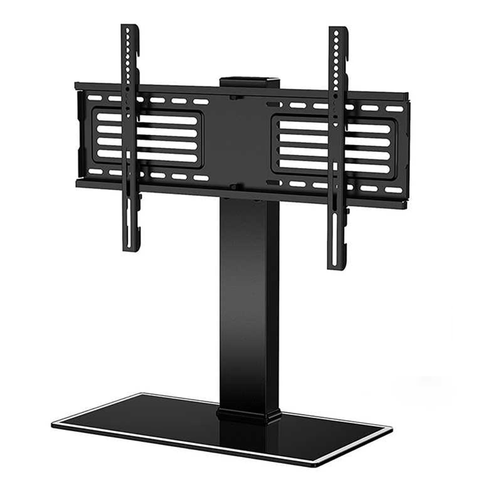GUODDM Desktop TV Riser Stand, Table Top For 37-65 Inch Universal LCD Monitor, No-drill Hidden Wall Mount Base, Height-adjustable Bracket