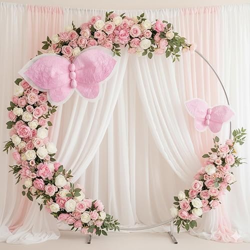 Miniatura 4 de Rainbows & Lilies Mariposas rosas, decoración de la habitación de las niñas, guardería del bebé, habitación de los niños; decoración de la pared de