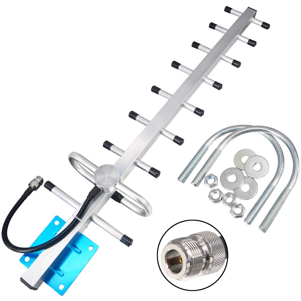 Antenne 3G 4G 13dbi Antenne extérieure Yagi Antenne Externe 4g LTE avec Adaptateur N Femelle pour amplificateur de répéteur de Signal