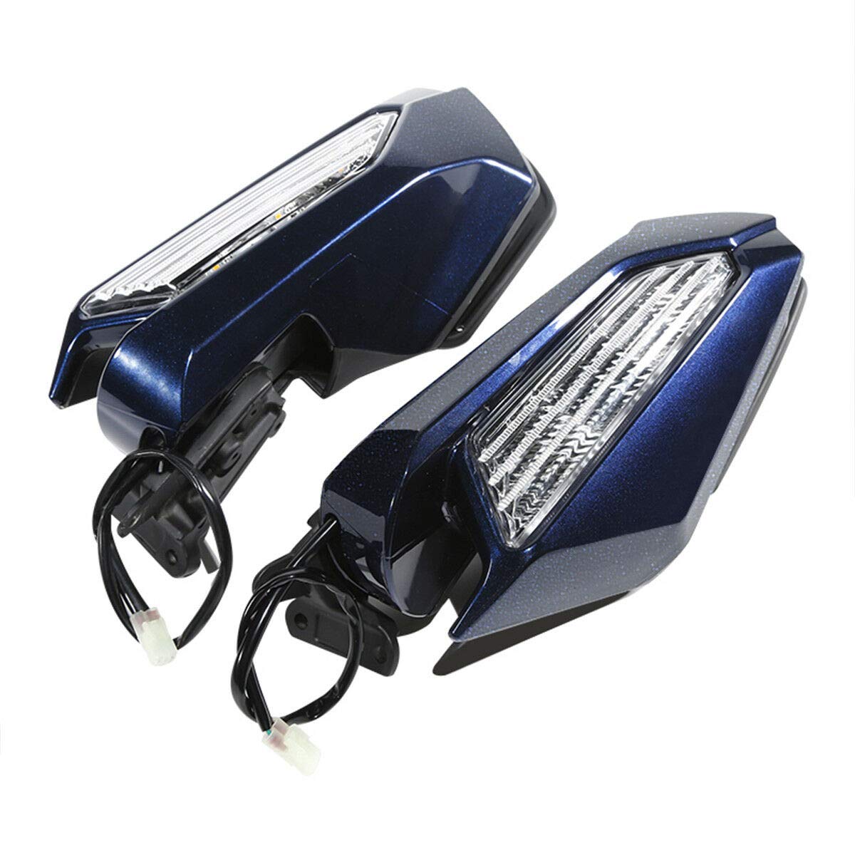 Amazon | HUILI-JPHOME 左、右 バックミラー ミラー LED ウインカー
